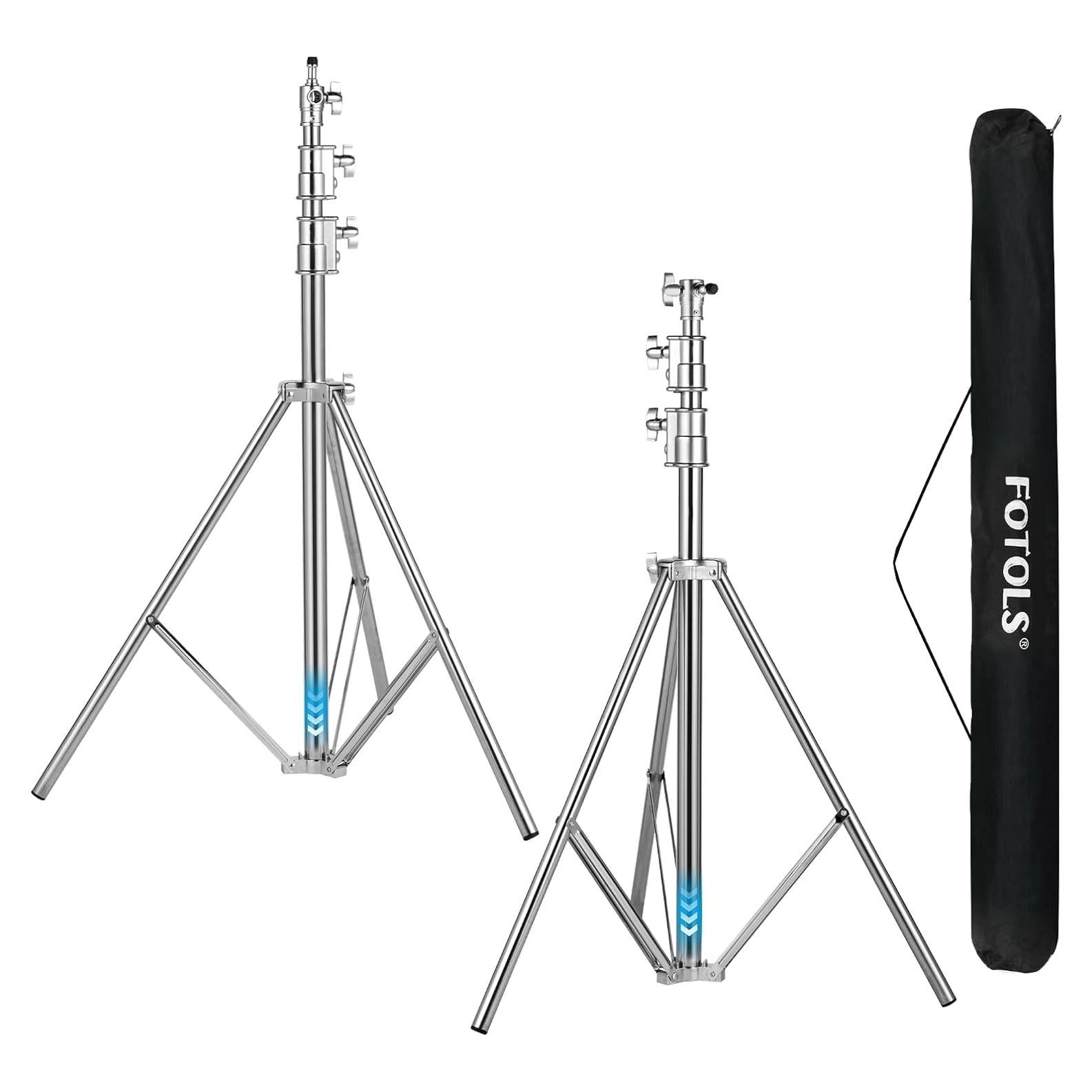 Soporte de Luz Ajustable FOTOLS 2.8m Acero Inoxidable