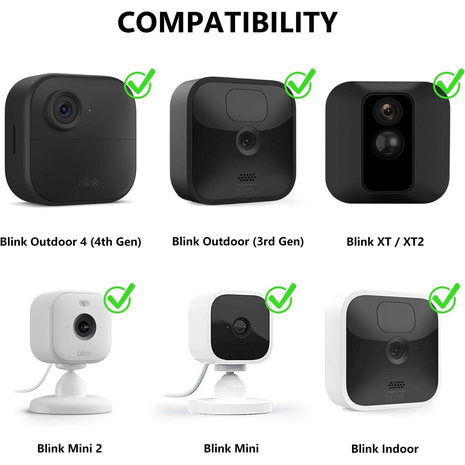 Soporte de Pared Ajustable para Cámara Blink - 3 Paquetes