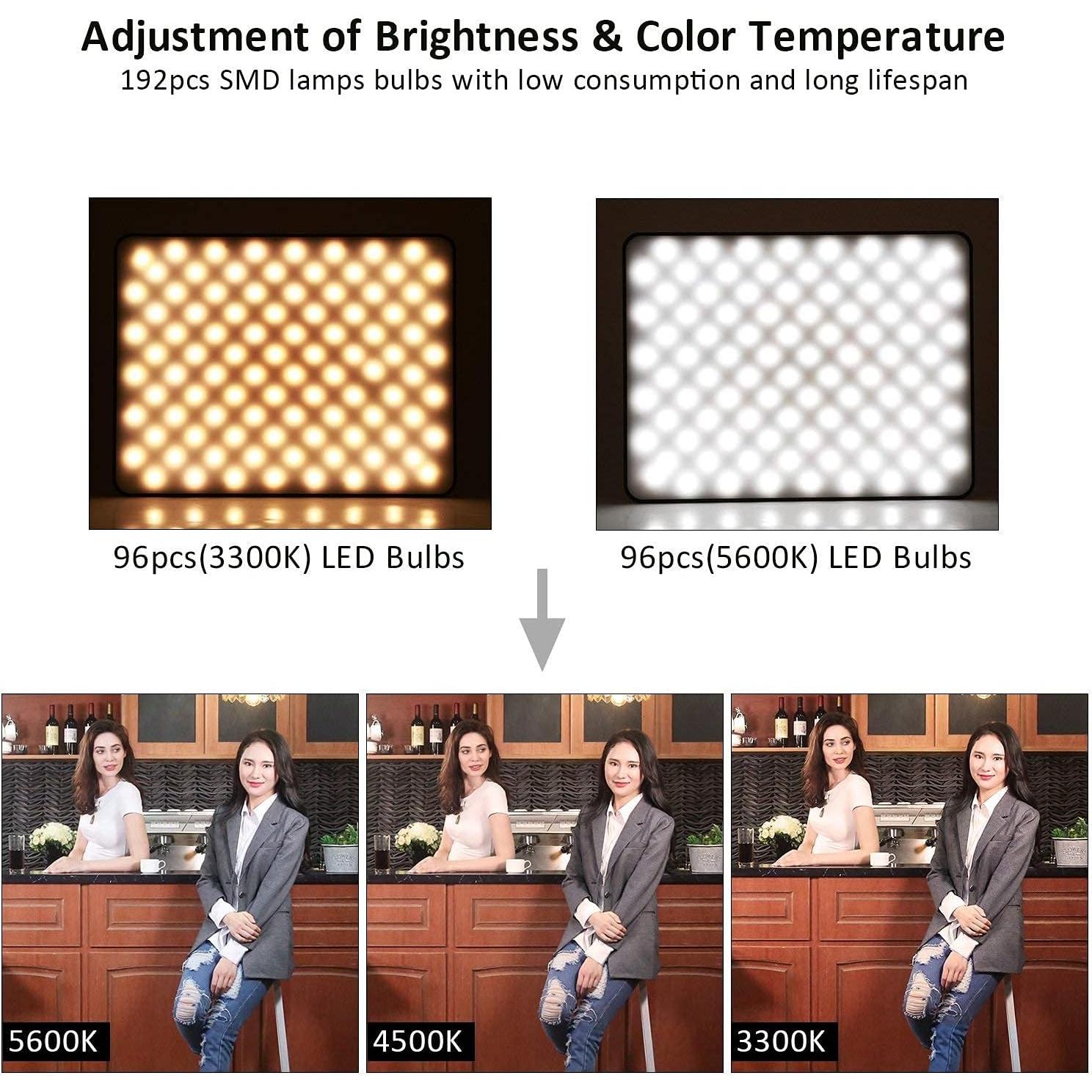 Kit de Luces LED VILTROX VL-200T Bi-Color 30W 3 Paquetes