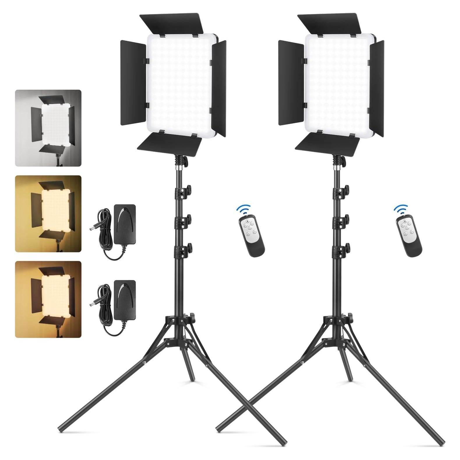 Kit de Luz de Video LED Foccalli Bi-Color 2700-6500K 36W