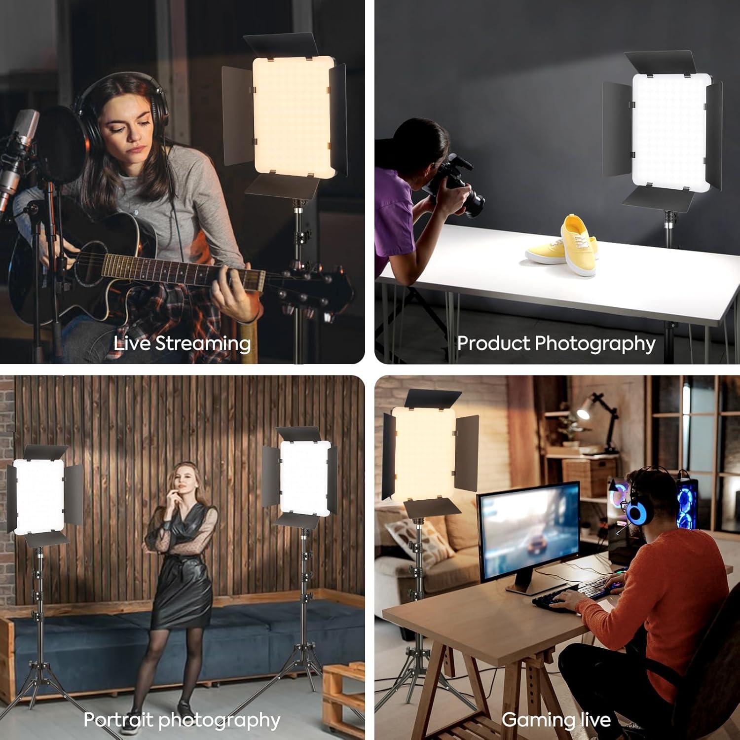 Kit de Luz de Video LED Foccalli Bi-Color 2700-6500K 36W