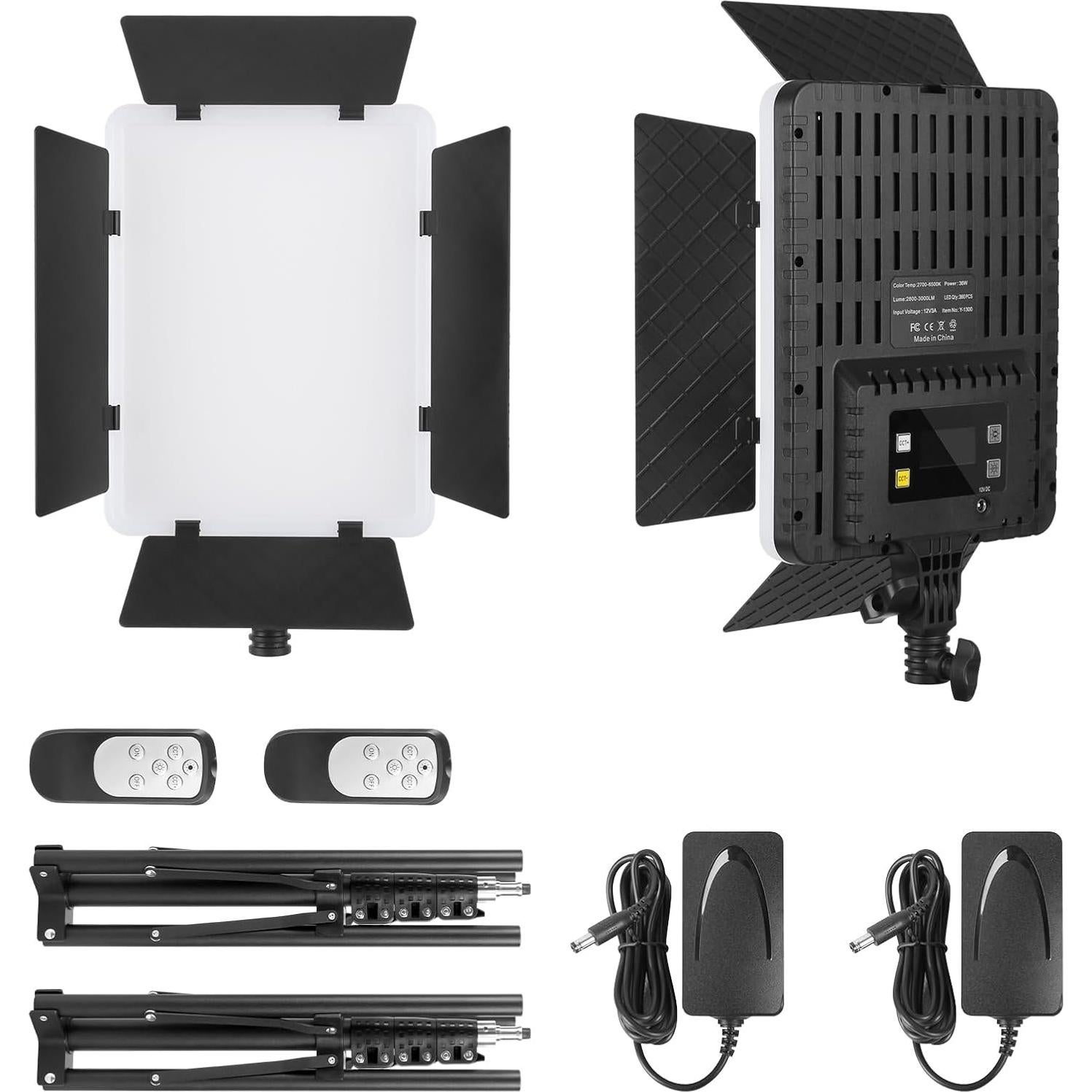 Kit de Luz de Video LED Foccalli Bi-Color 2700-6500K 36W