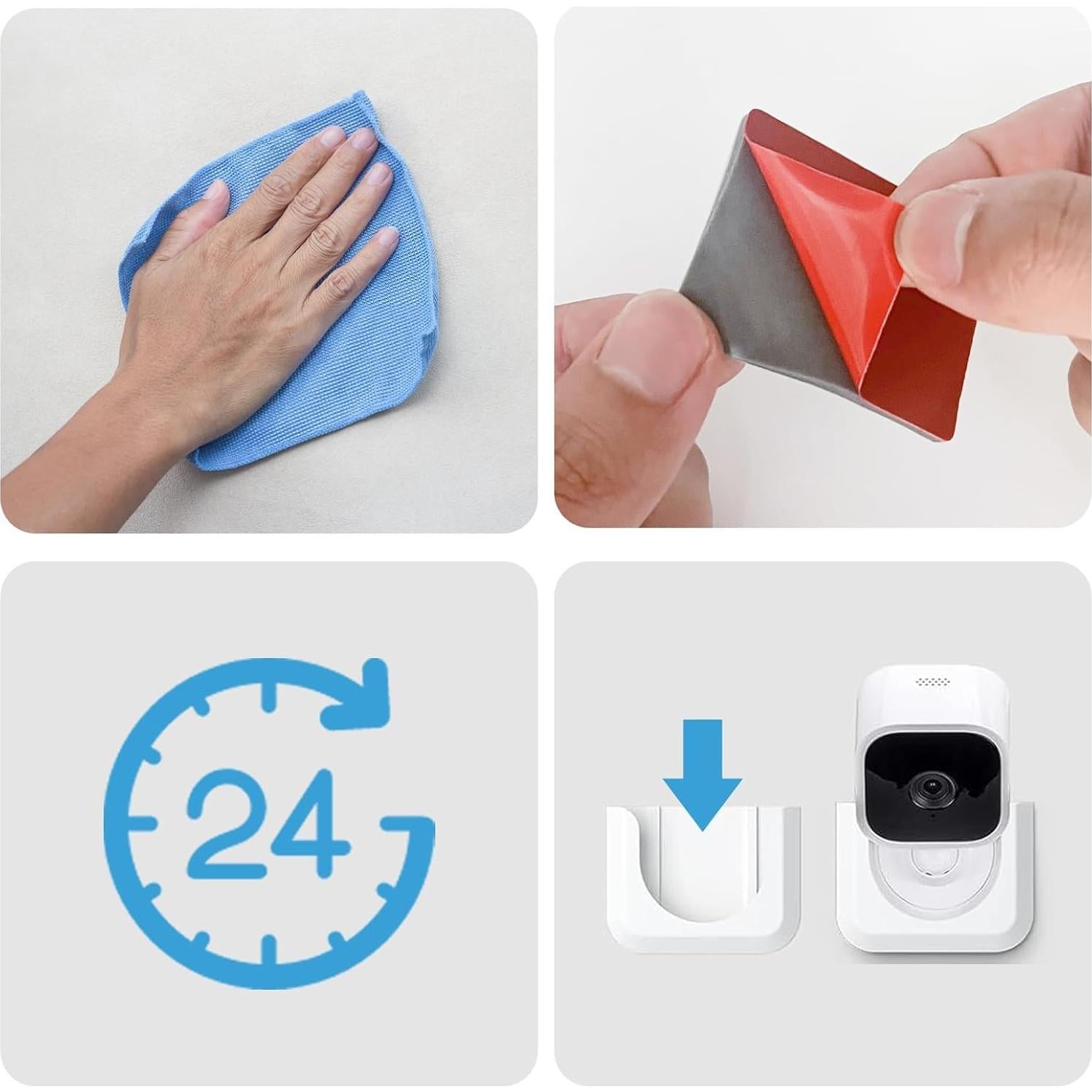 Soporte Adhesivo para Cámara Blink Mini Voyaux, 2 Piezas