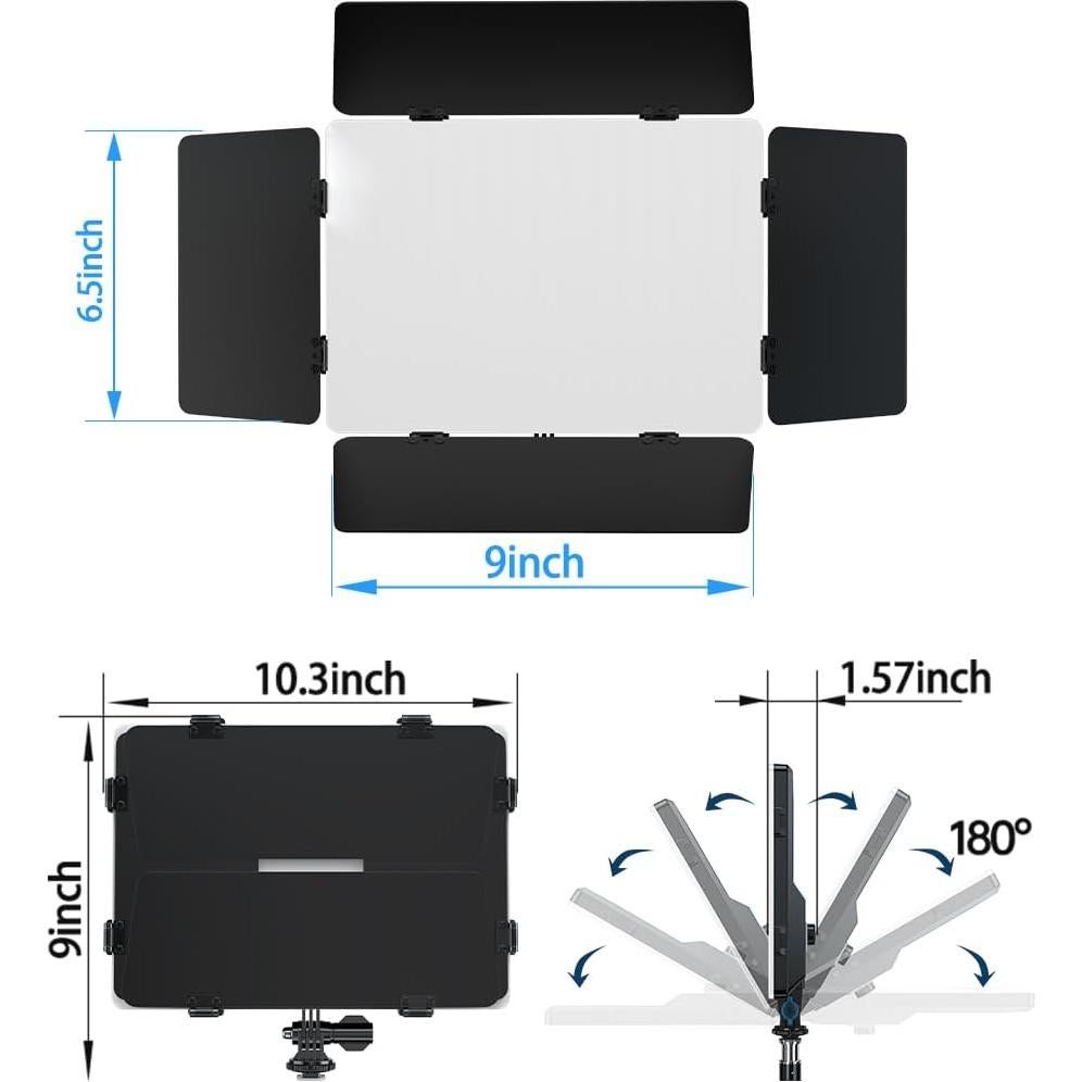 Kit de Luz de Video Pixel P30, 2 Trípodes y Luces LED Bi-Color
