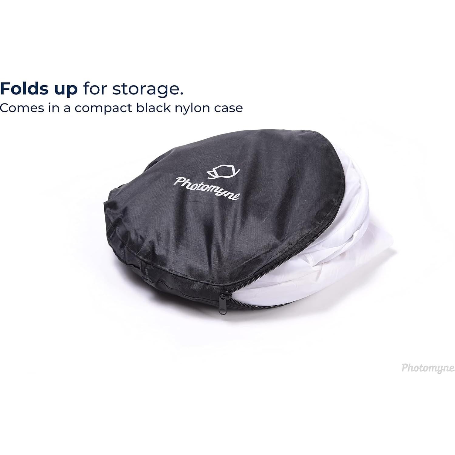 Photomyne Photo Studio Light Box – Foldable Collapsible Photography Tent with Carrying Bag, Glare-Free Diffuser for Product Photography