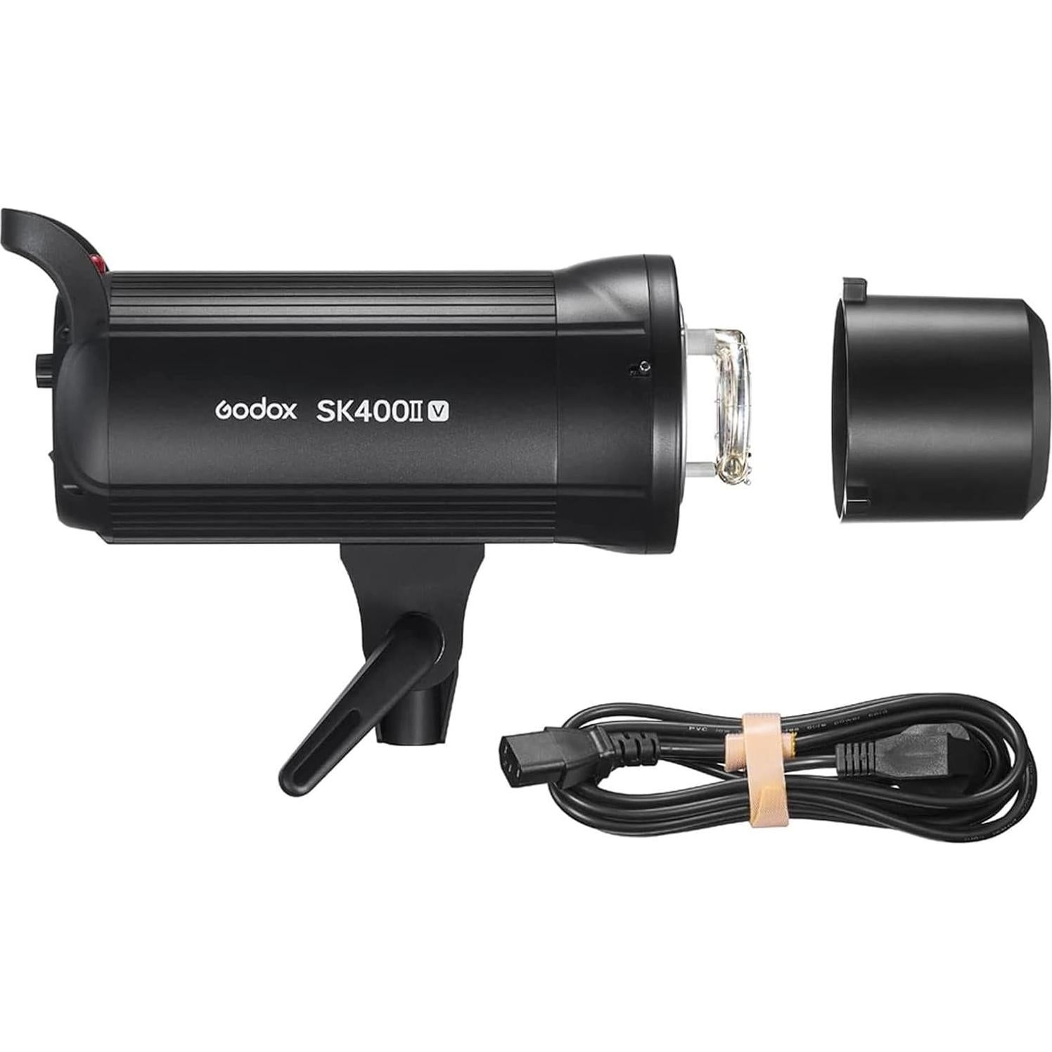 Godox SK400IIV SK400II-V KIT 400Ws Strobe Studio Flash GN65 5700K 2.4G with LED Modeling Lamp Bowens Mount Monolight for Studio, Portrait Photography+60x90CM Softbox (Godox SK400II Upgraded Version)