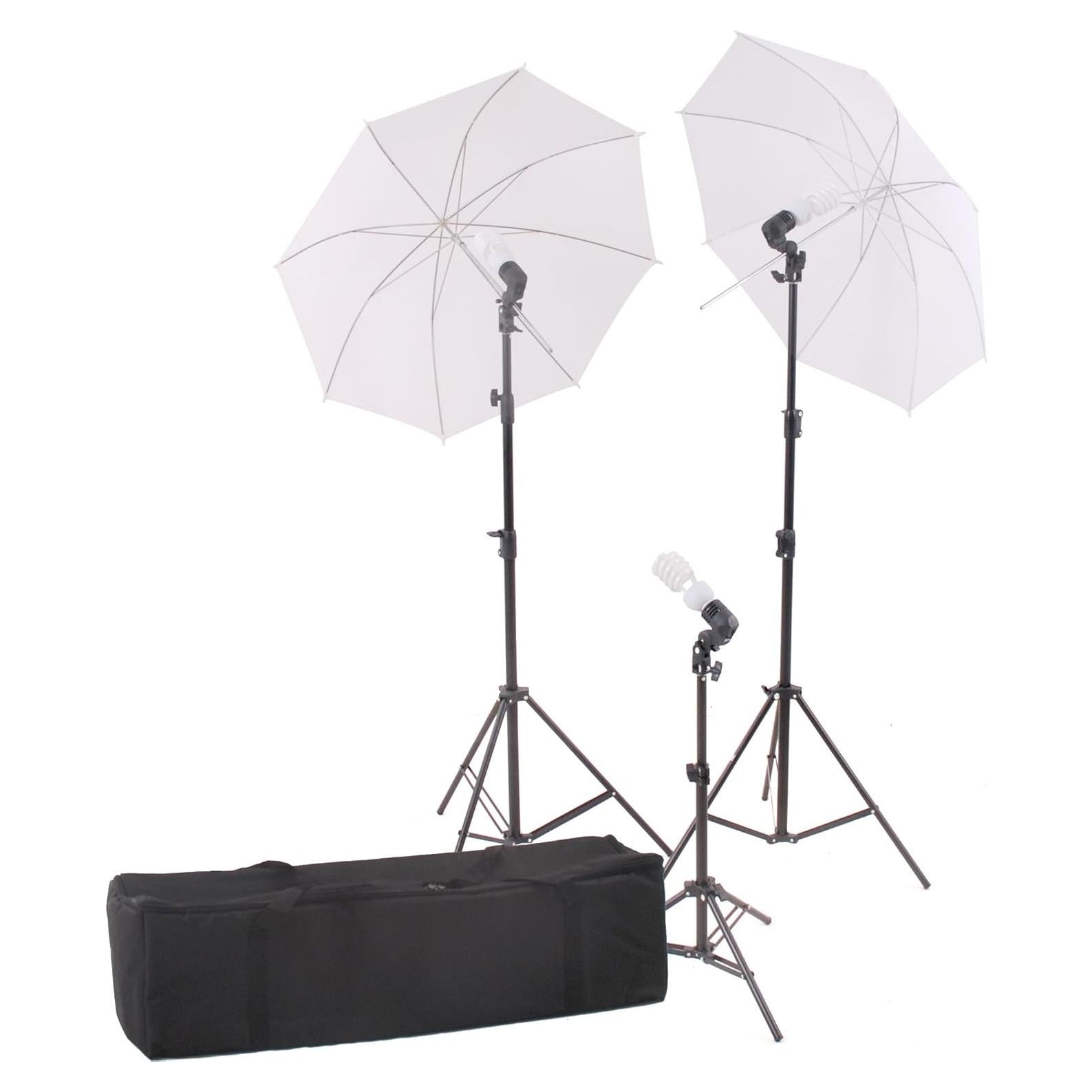 Kit de Luz Continua 600W con Paraguas StudioFX CHDK3