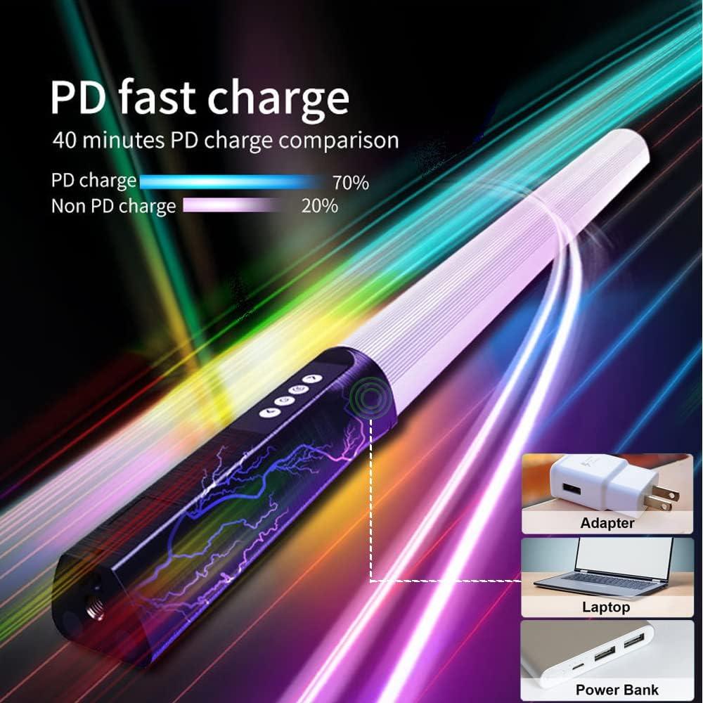 Light Wand Photography RGB Tube Light Stick Photography RGB Lights/Video Lighting for Filming,Streaming,Waterproof Led Light Stick with Remote,80''Light Stand Tube Lights 3000~7500K