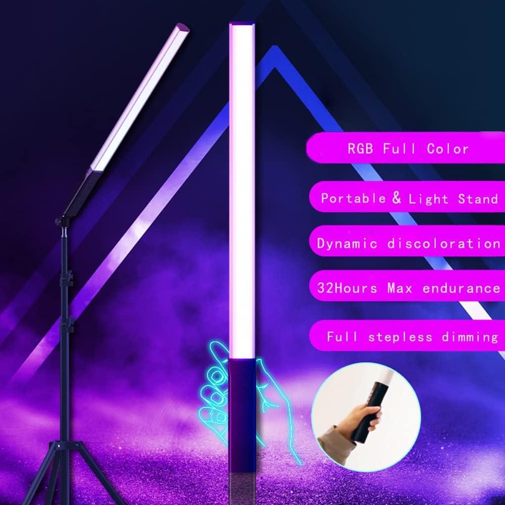 Light Wand Photography RGB Tube Light Stick Photography RGB Lights/Video Lighting for Filming,Streaming,Waterproof Led Light Stick with Remote,80''Light Stand Tube Lights 3000~7500K