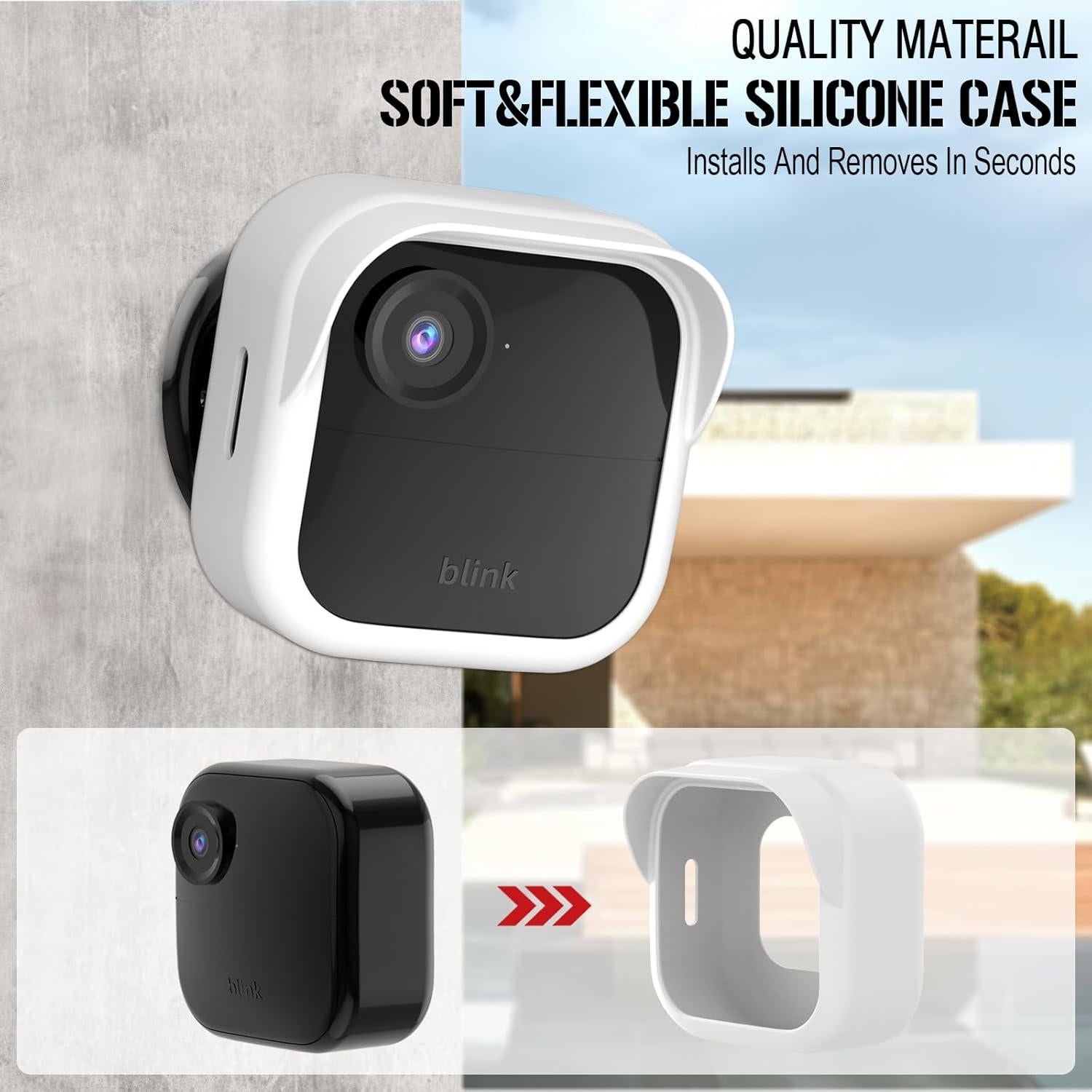 Funda de Silicona PUUUCI para Blink Outdoor 4 - Paquete de 3