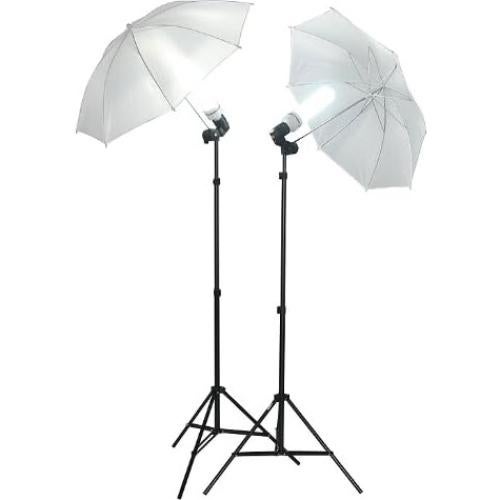 Fancierstudio 1000watt Lighting Kit Black White Muslin Backdrop and background stand kit By Fancierstudio K105BW