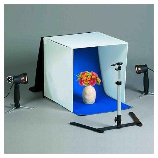 Kit de Caja de Luz para Fotografía 40CM con LED y Fondos