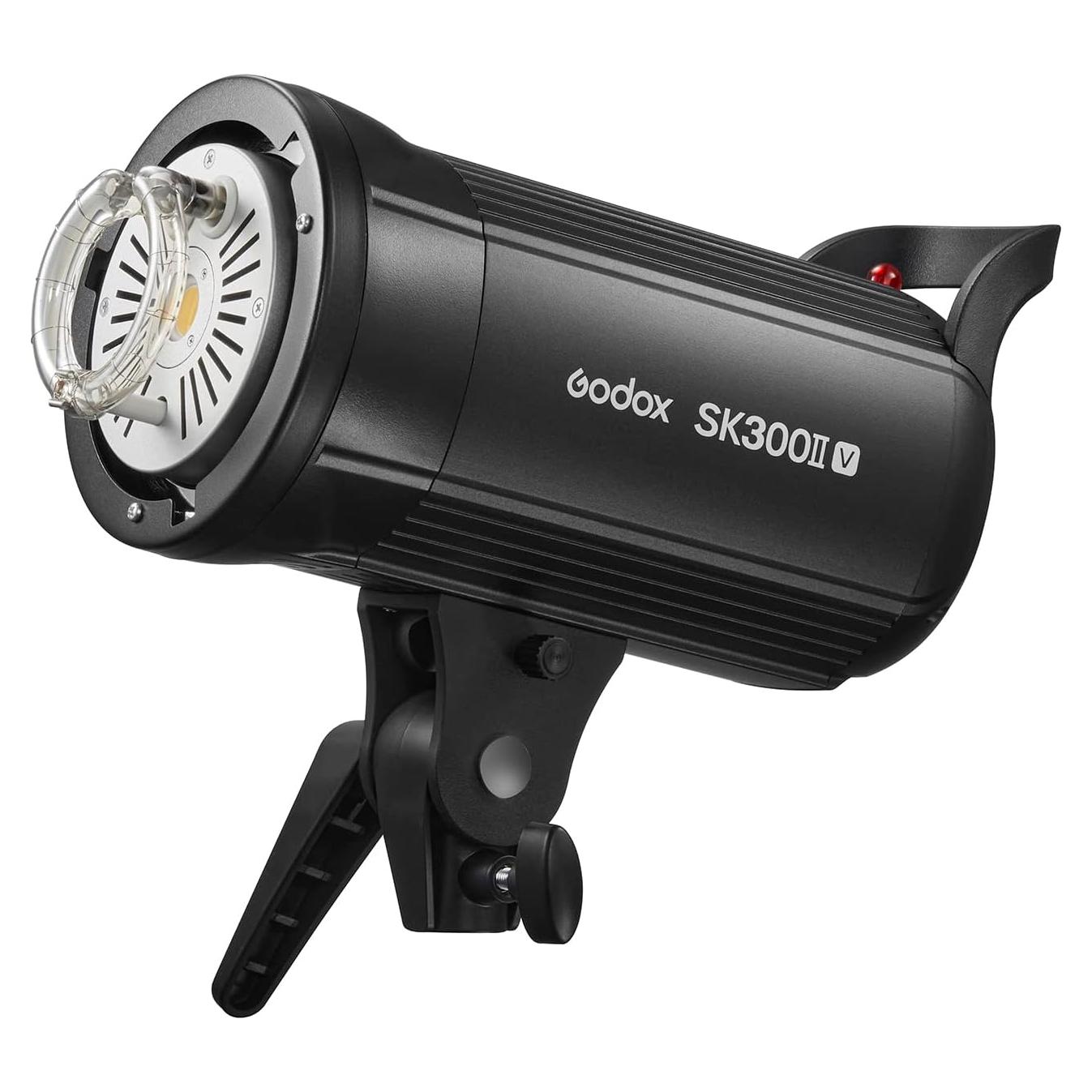 Godox SK300II-V Upgraded Studio Flash Light 300Ws Power GN58 5600±200K Strobe Light with LED Modeling Lamp Bowens Mount Photography Flashes for Advertising Photography
