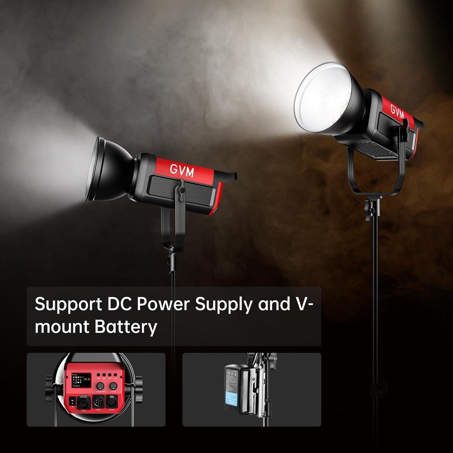 200W Video Light Kit, LED Video Light Studio, Bluetooth Mesh Network/DMX Control, 45400lux/1m Continuous Lighting, 12 Lighting Effects, 2700K-6800K