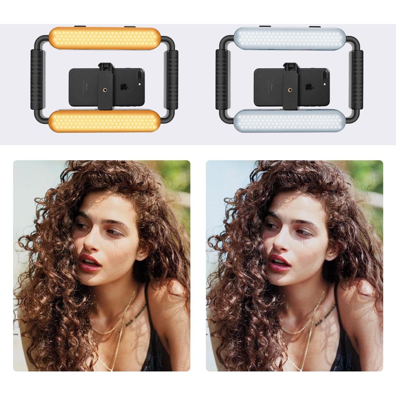 Kit de Luz de Video GVM con Estabilizador y Micrófono