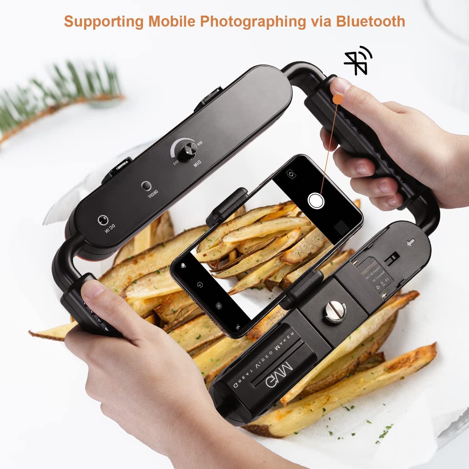 Kit de Luz de Video GVM con Estabilizador y Micrófono