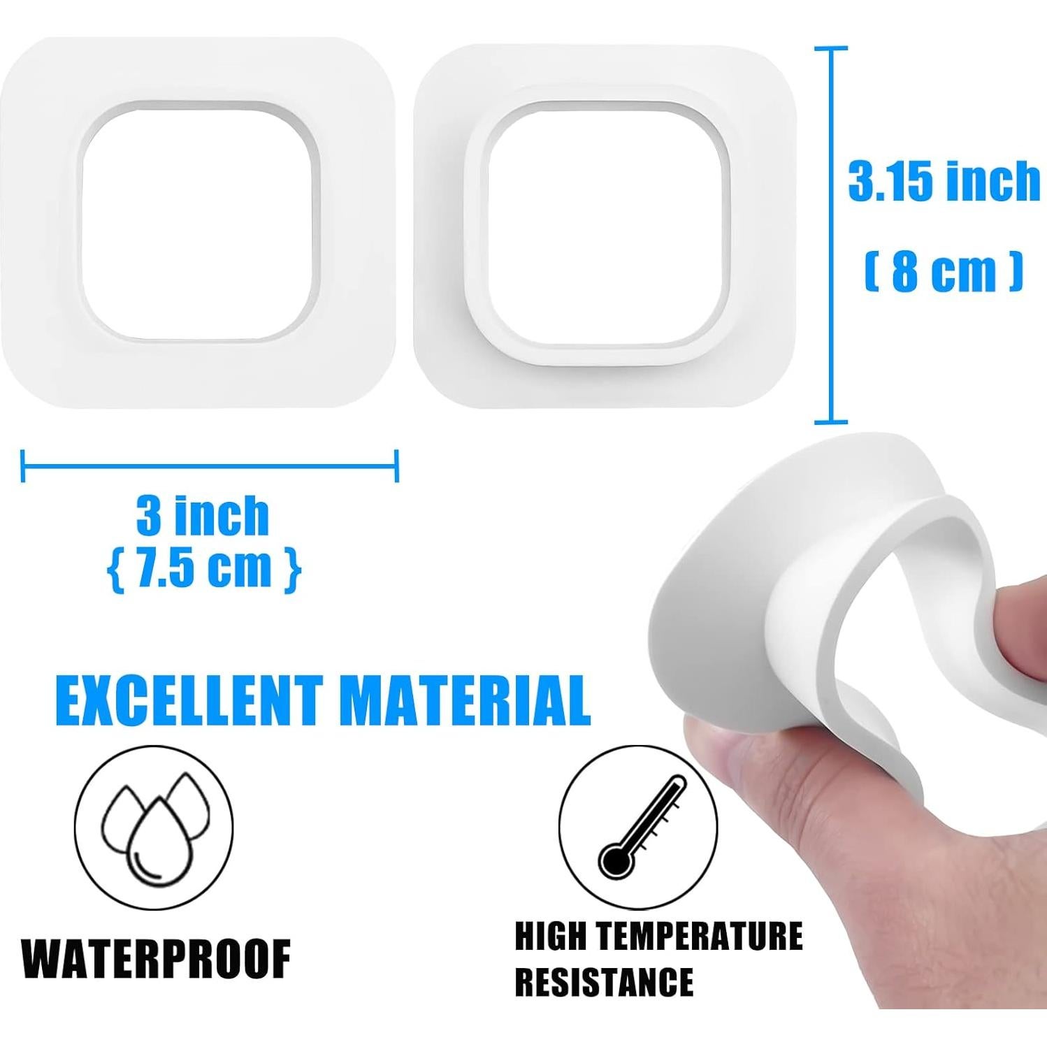 Paquete de 2 Soportes para Ventana REEYEAR Blanco