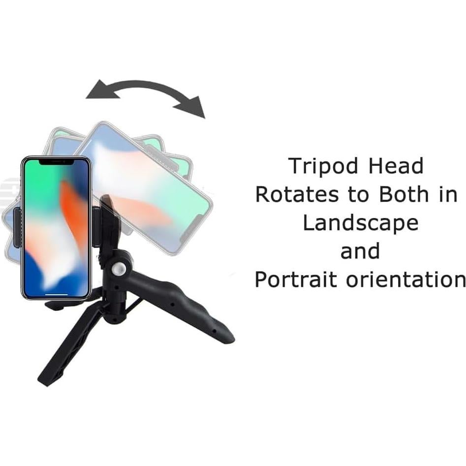 Kit de Vlogging eDealz Pro Grip con Luz LED y Micrófono