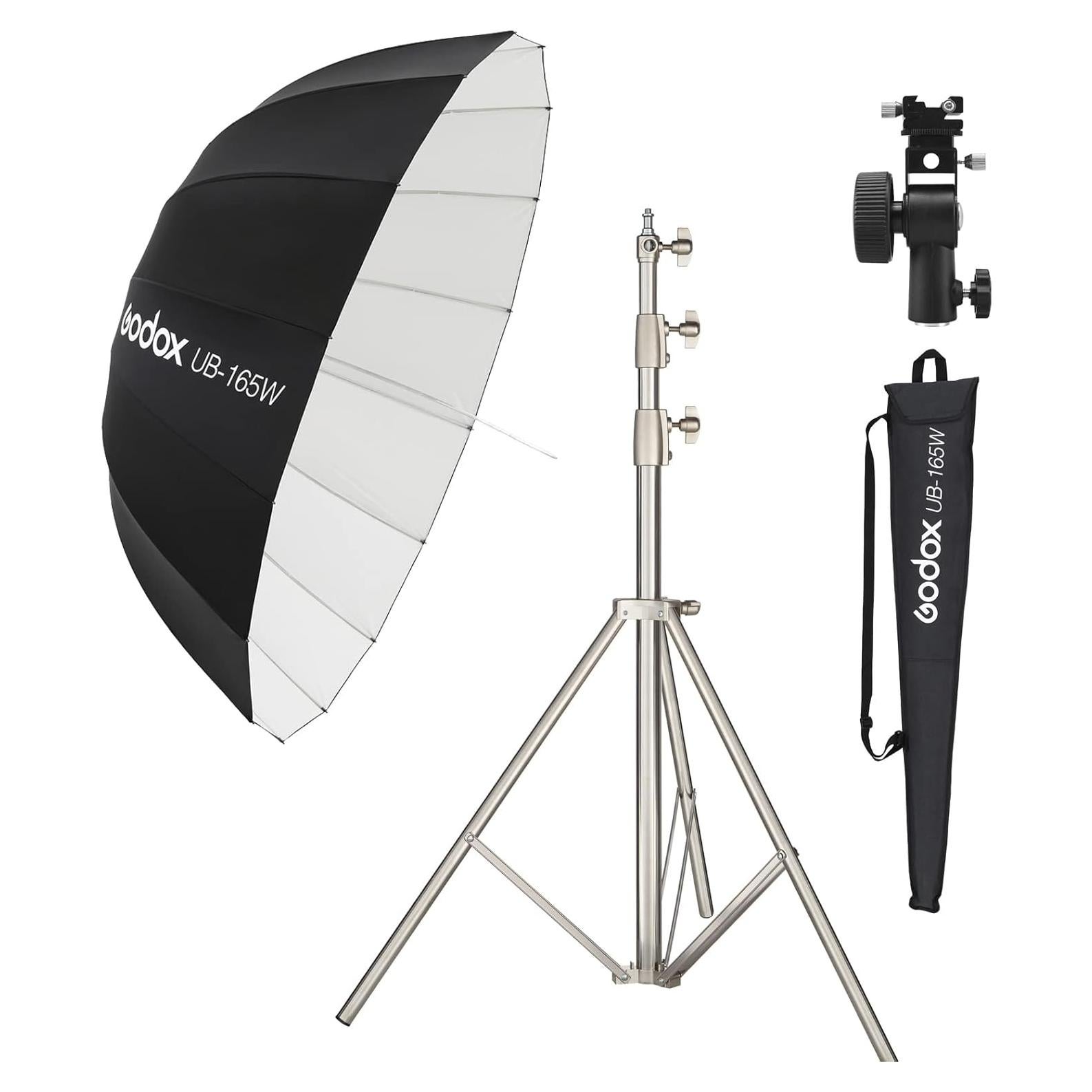 Paraguas Parabólico Godox UB-165W 165cm Blanco Reflector
