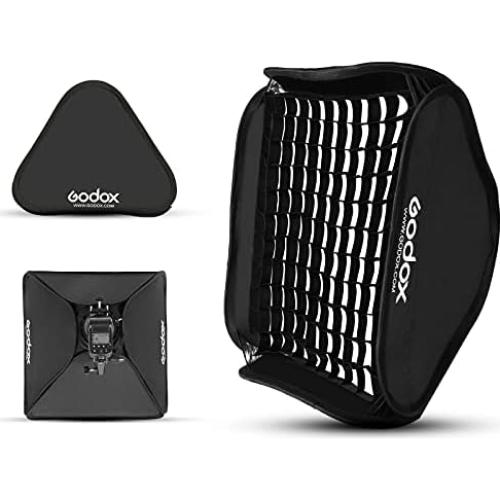 Kit Softbox Plegable Godox 80x80cm con Soporte S-Type