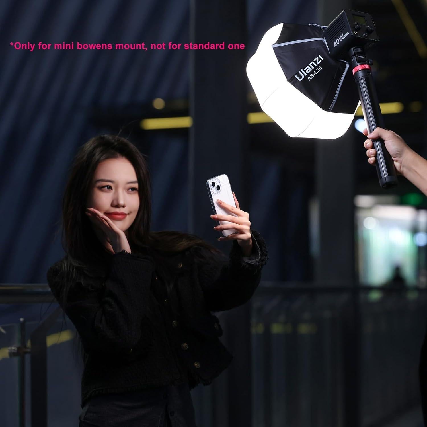 Softbox ULANZI Mini Lantern 30cm Luz Suave Montaje Bowens