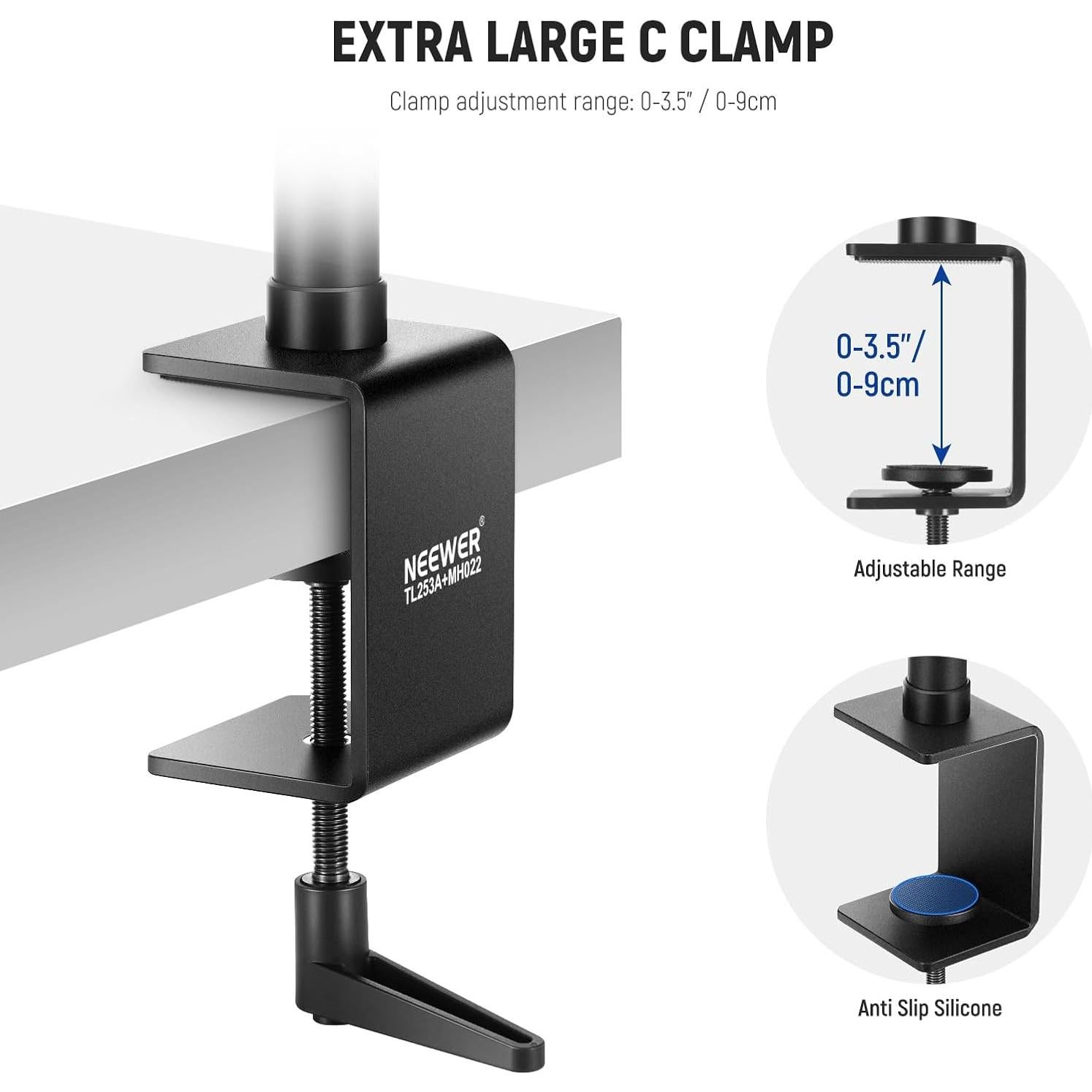 Soporte de Escritorio NEEWER TL253A+MH022 para Cámara y Micrófono