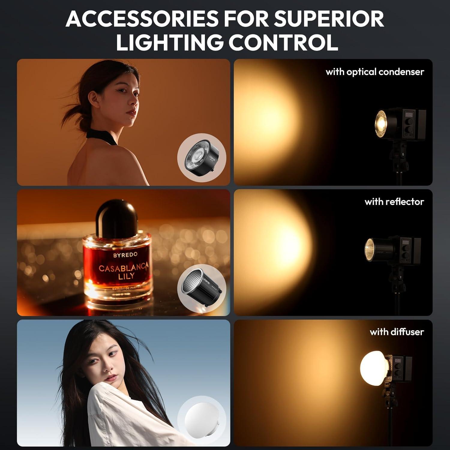 Luz de Video LED ULANZI EC65 65W Bi Color Portátil 2700K-6500K