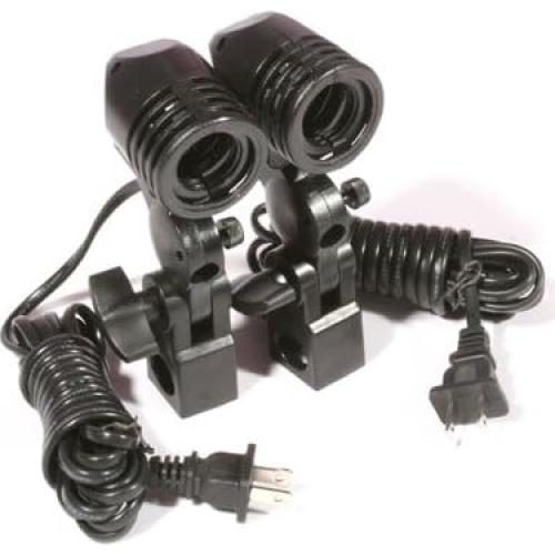 ePhoto ULS69 Continuous Lighting Kit with 3 Muslins Green Screen Light Kit