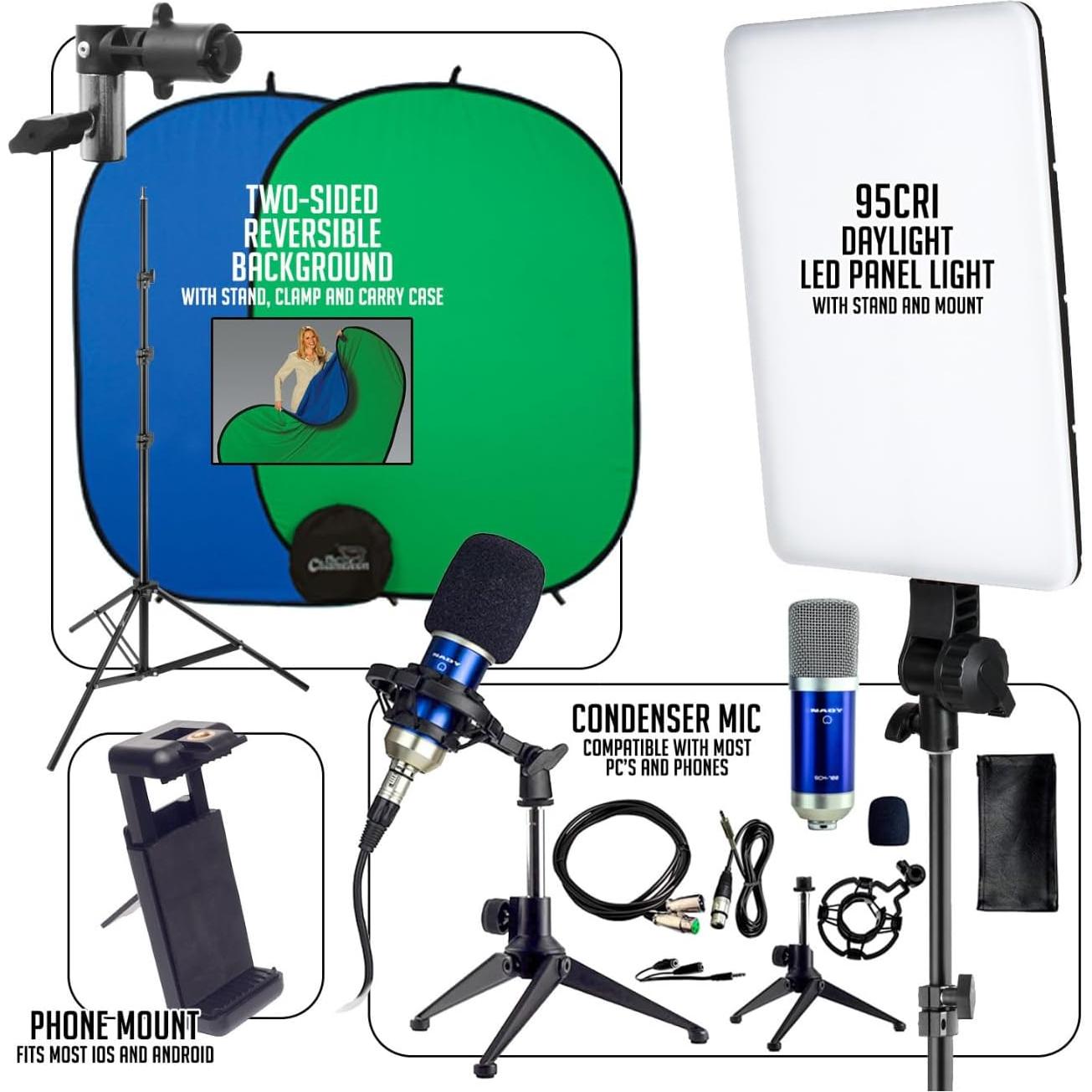 Kit de Videoconferencia Smith-Victor 400W con Micrófono