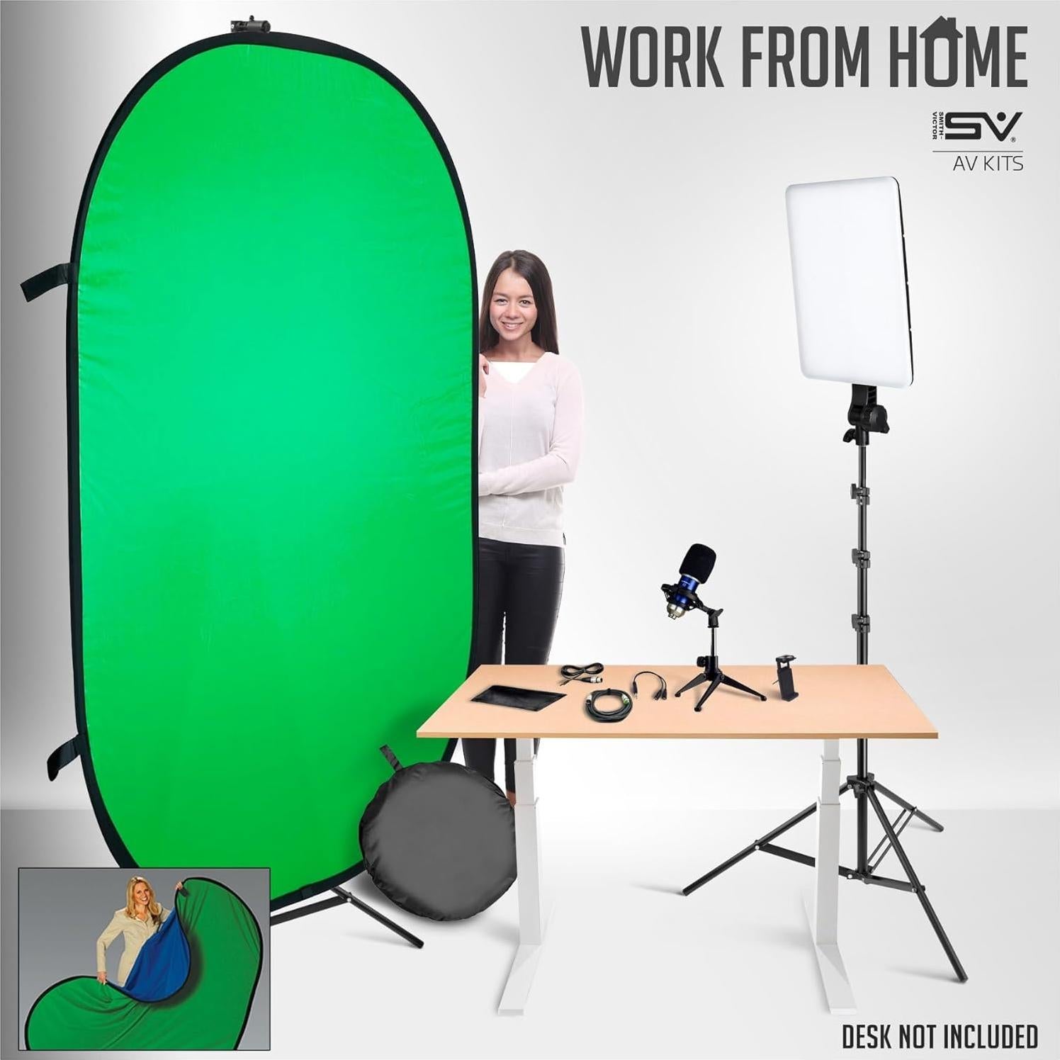 Kit de Videoconferencia Smith-Victor 400W con Micrófono