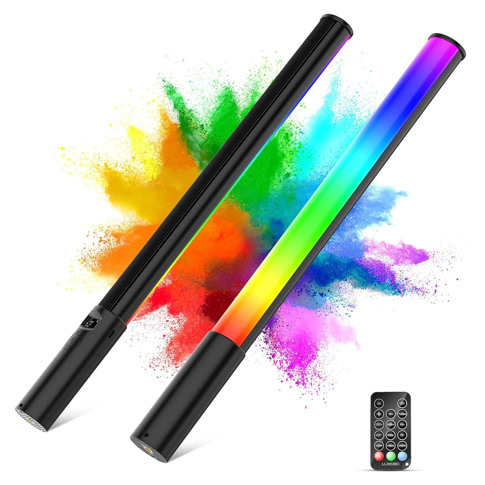 Varita de Luz LED RGB Lookmein 2500mAh con Control Remoto