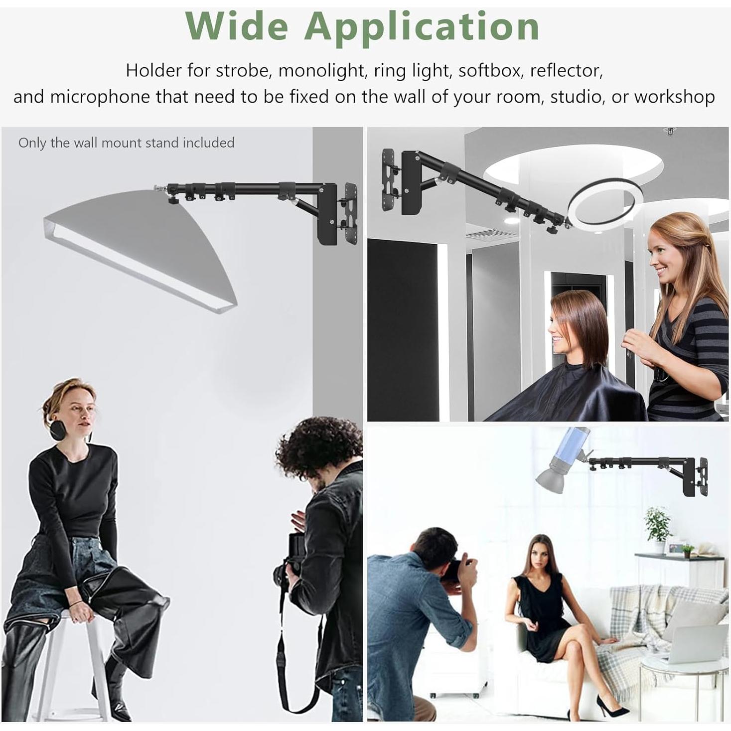 Soporte de Pared para Anillo de Luz MSKIRA 110cm Ajustable