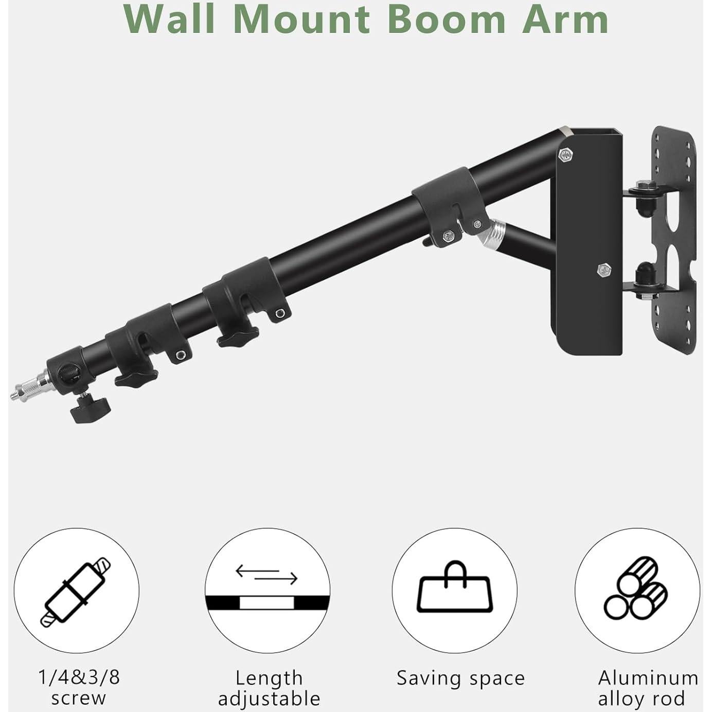 Soporte de Pared para Anillo de Luz MSKIRA 110cm Ajustable