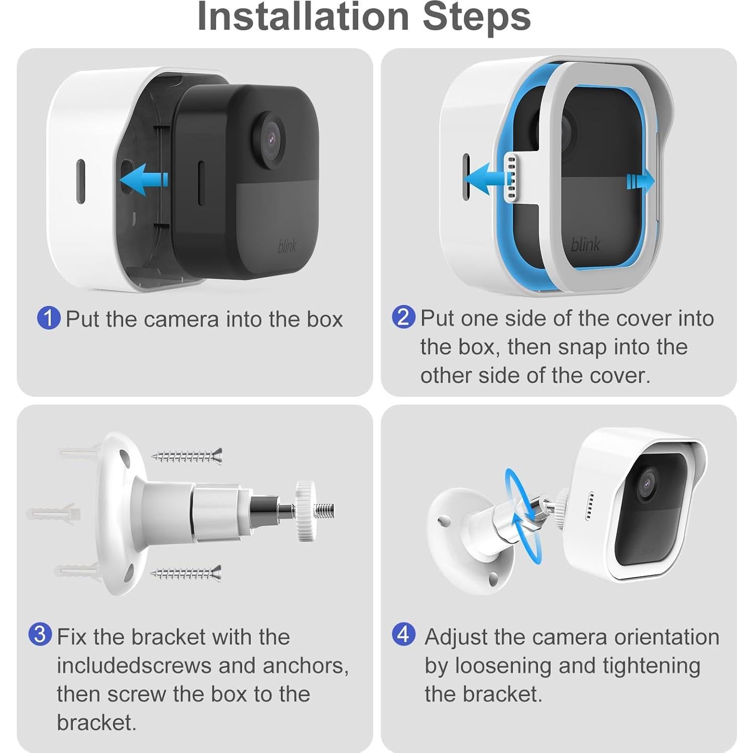 Carcasa y soporte para cámara Blink Outdoor 4 y 3 - Blanco