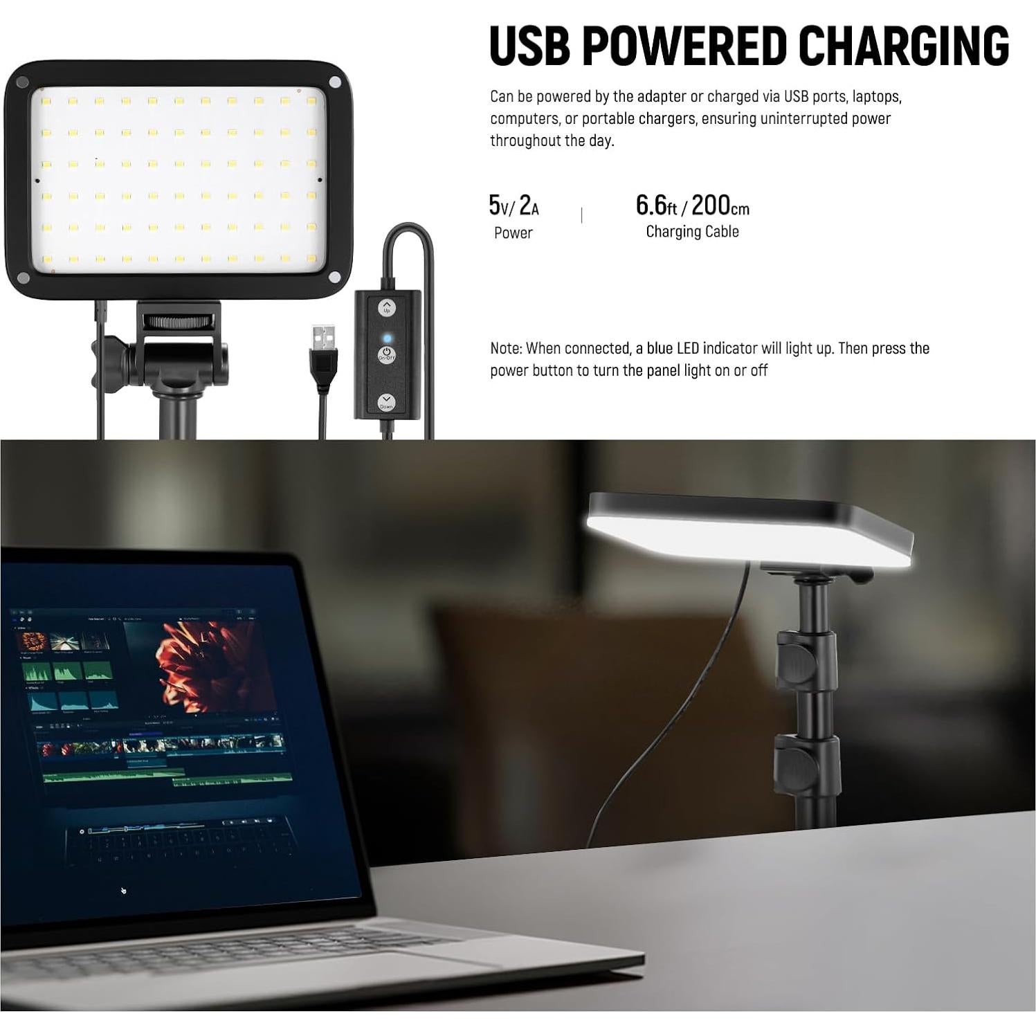 Kit de Iluminación LED Neewer BP66 con Soporte y Filtros