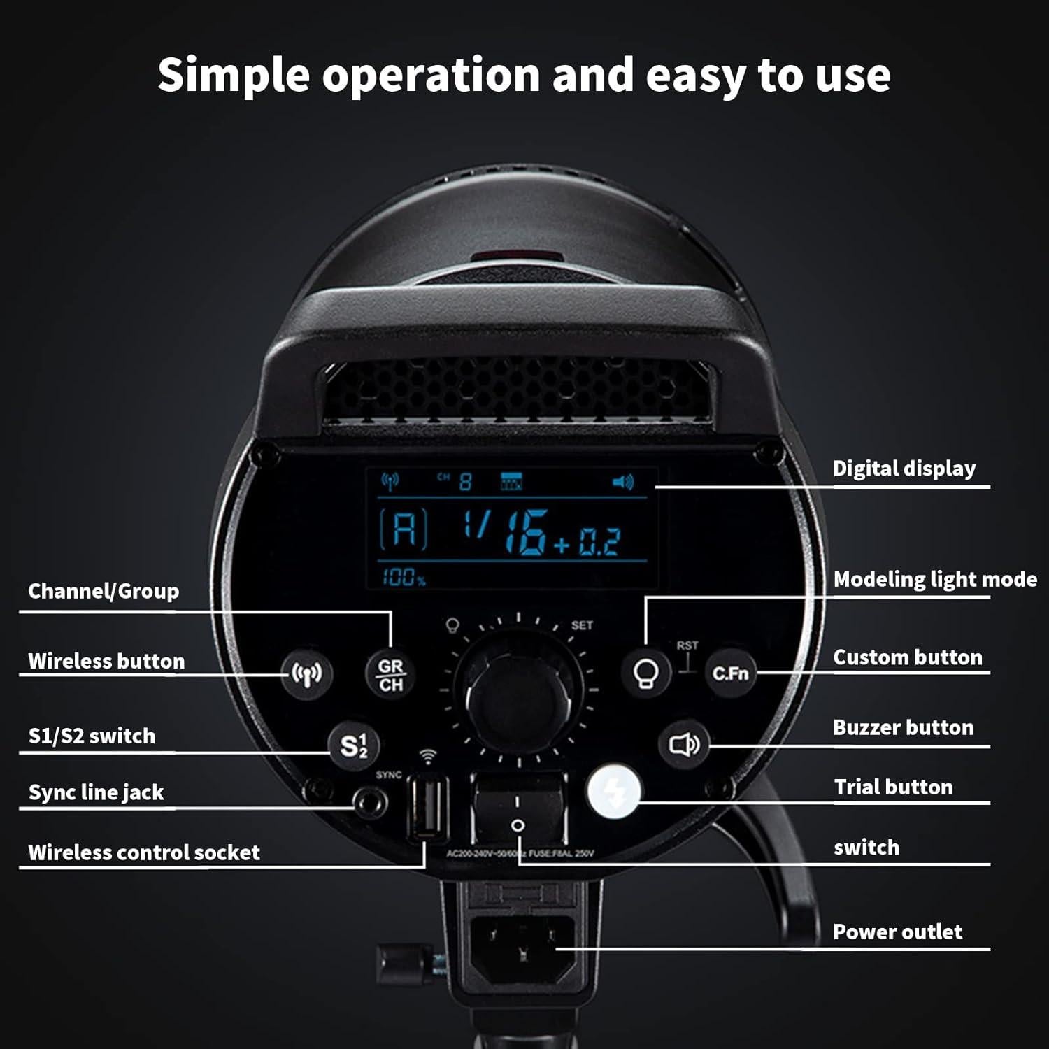 Kit de Flash Estudio Godox DP600III 1800Ws con Softbox y Paraguas