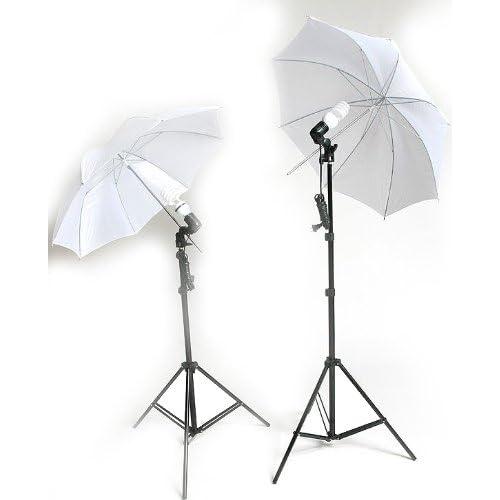 ePhoto 3pcs Large Muslin 10 x 20 ft Studio Photography Video Chromakey Green Screen, Black, White Muslin with Complete Light Lighting Kit and Backdrop Background Support System + Case by ePhoto