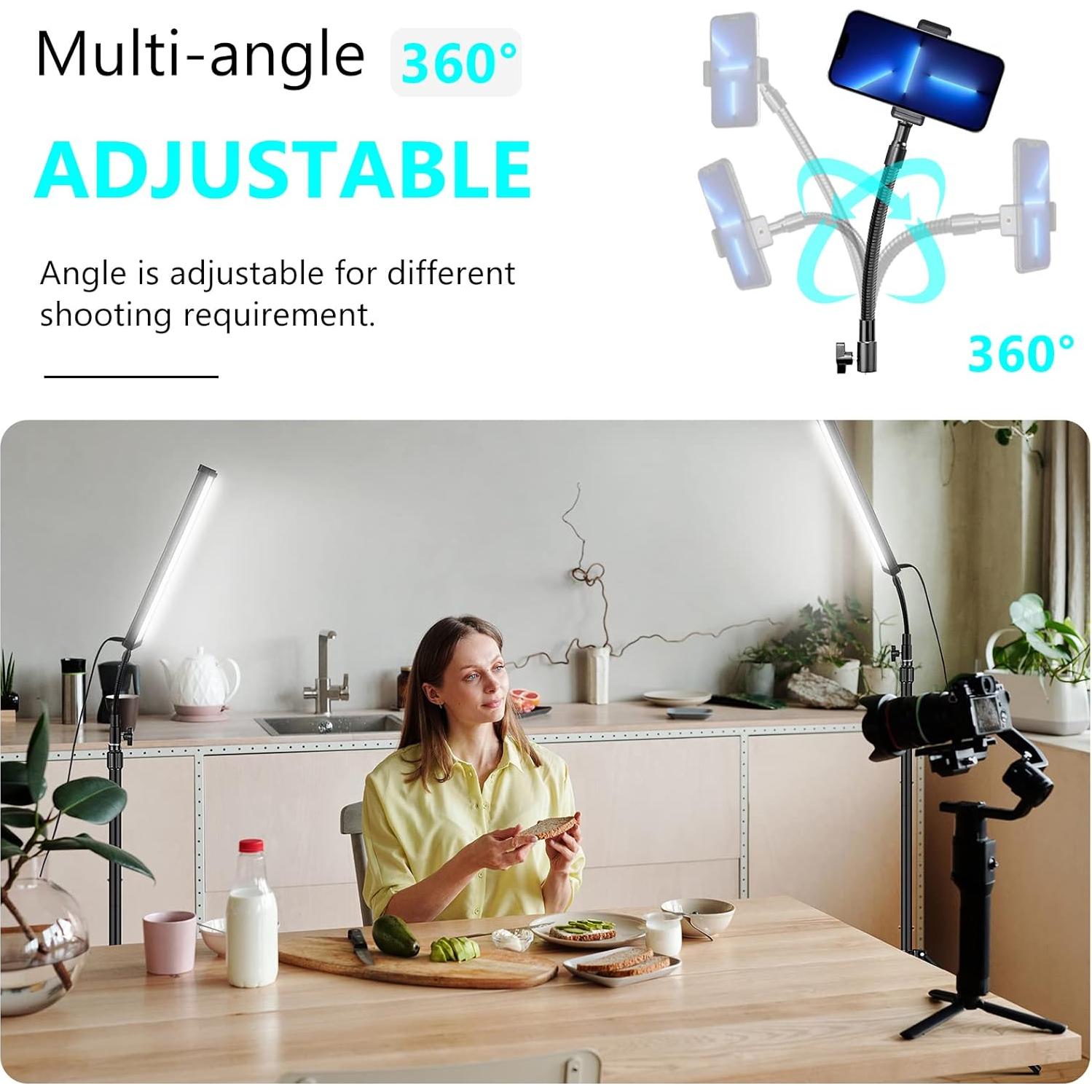 Kit de Iluminación LED Vallkay D4002 con Soporte y Filtros