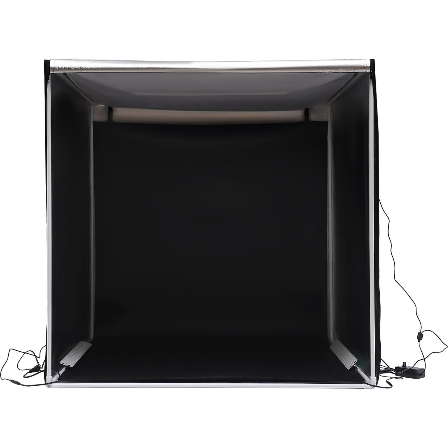 Photo Studio Light Box,39" x 39" Portable Folding Studio Box Professional Tabletop Photography Lighting Kit with3 Colors Backdrops & LED Lights for Product Photography