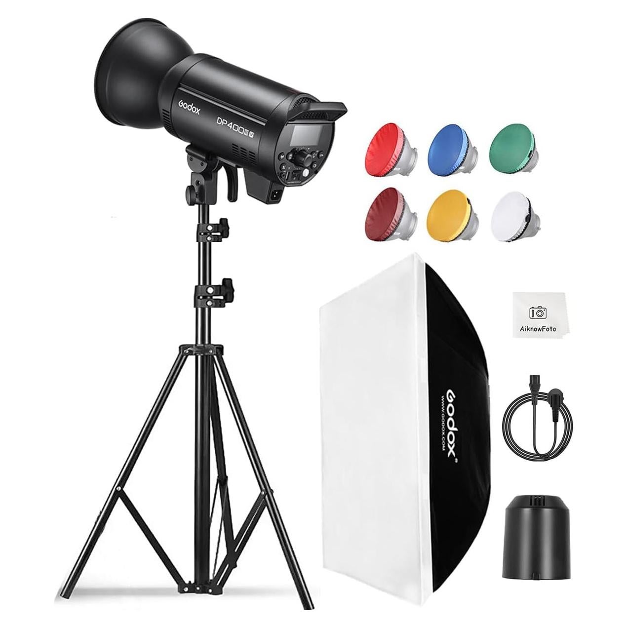 Kit de Flash Estudio Godox DP400IIIV 400Ws Inalámbrico 2.4G