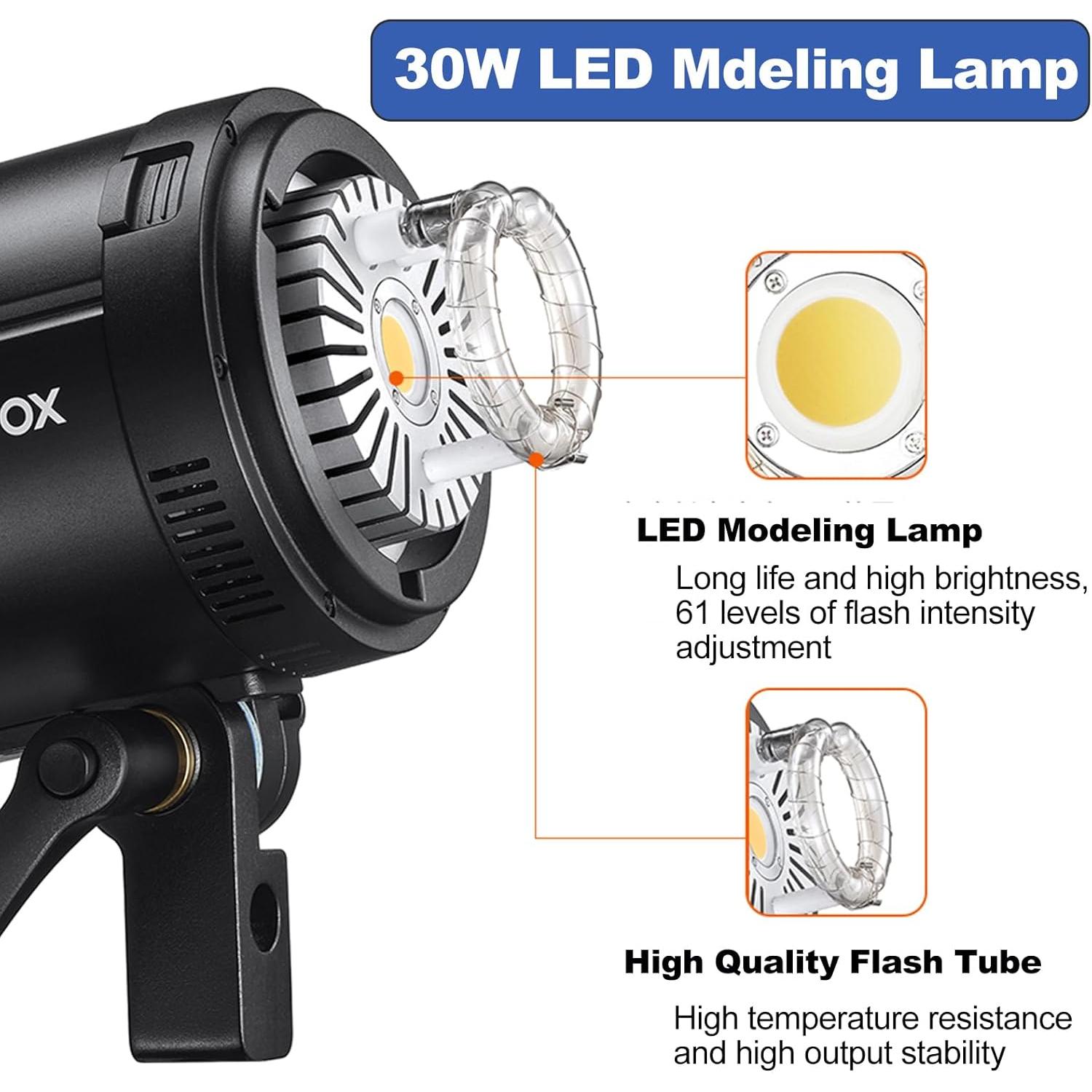 Kit de Flash Estudio Godox DP400IIIV 400Ws Inalámbrico 2.4G