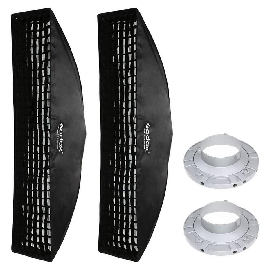 Softbox Godox 35x160cm con rejilla Bowens - 2 Pack