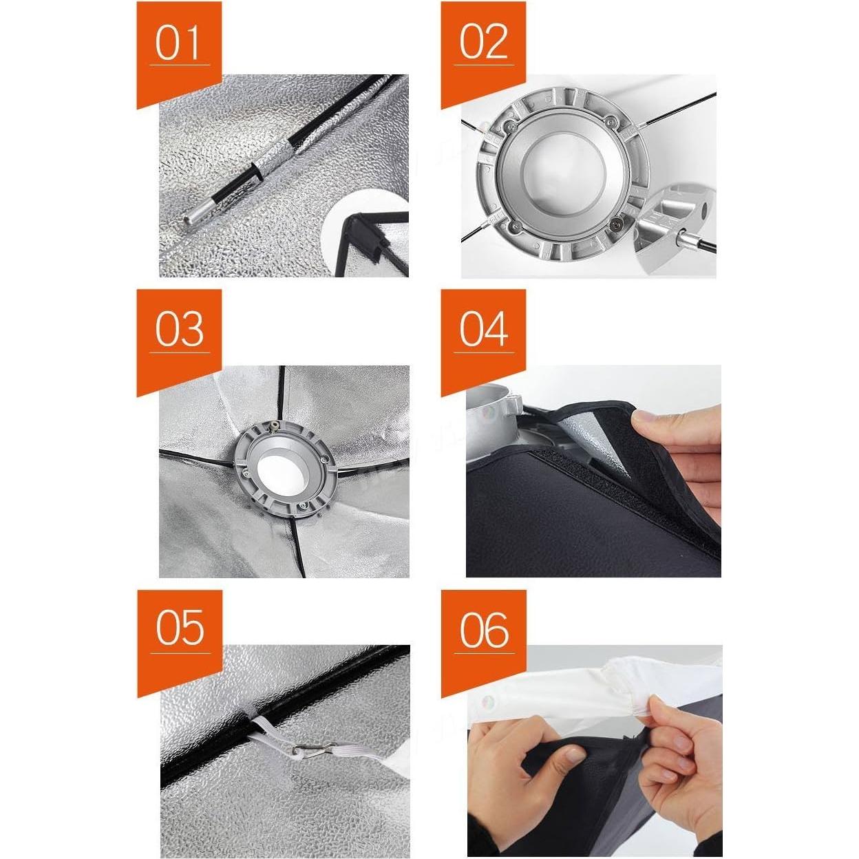 Softbox Godox 35x160cm con rejilla Bowens - 2 Pack