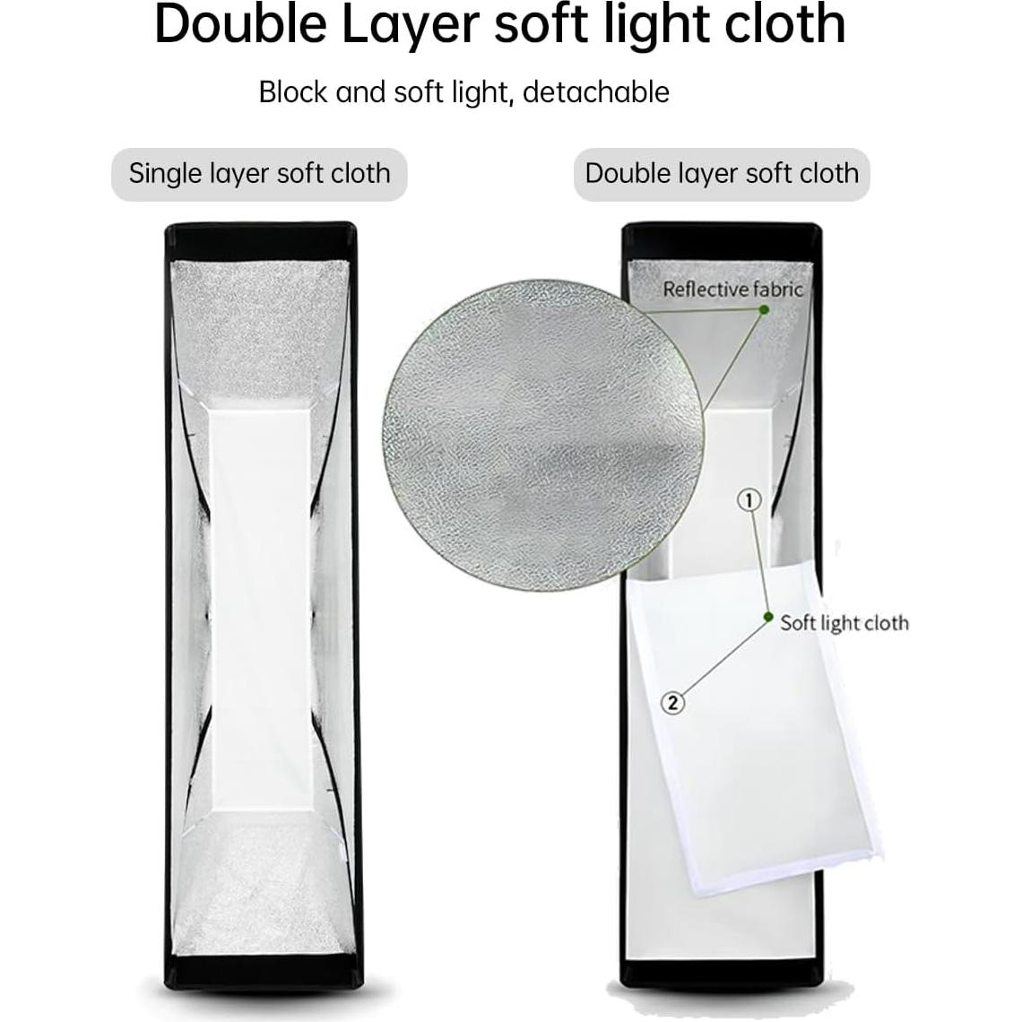 Godox Softbox Strip 35x160cm Bowens con Rejilla de Panal