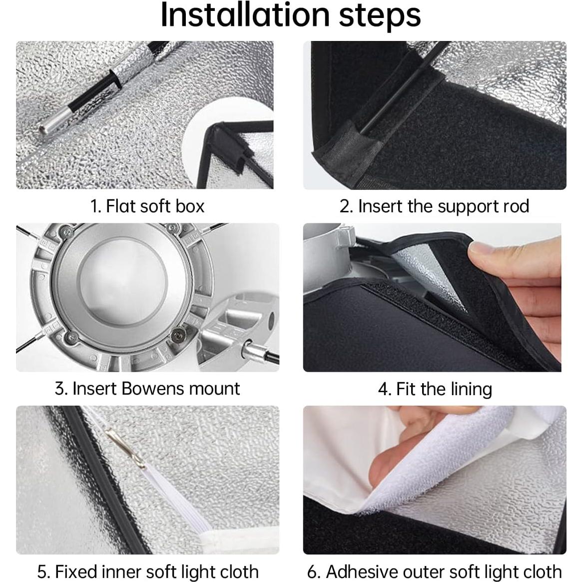 Godox Softbox Strip 35x160cm Bowens con Rejilla de Panal