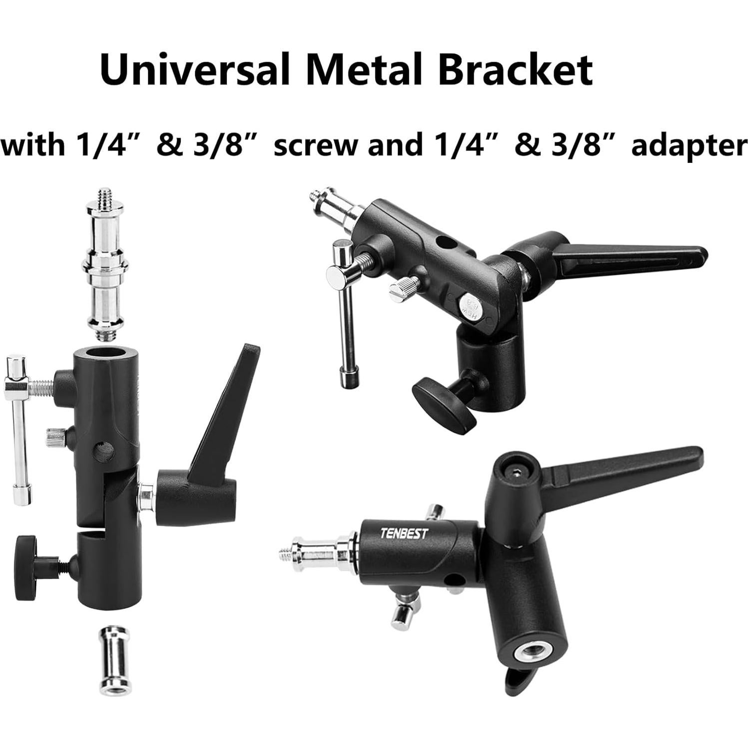 Kit Reflector de Luz 5-en-1 TENBEST 110cm con Soporte y Montura