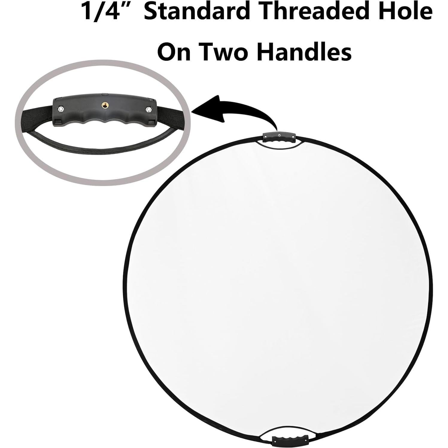 Kit Reflector de Luz 5-en-1 TENBEST 110cm con Soporte y Montura