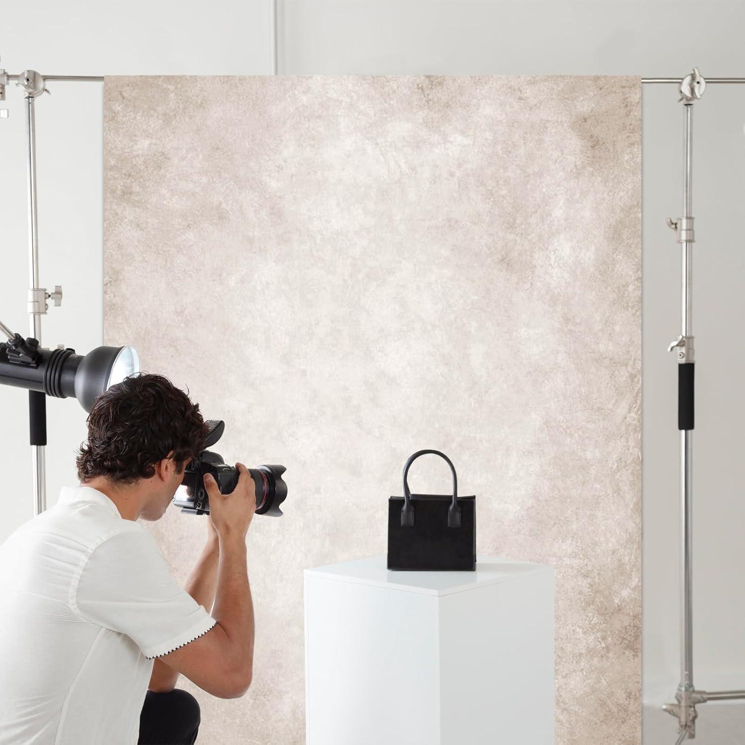 Fondo Fotográfico Beige Mocsicka 1.9x3m Textura Vintage