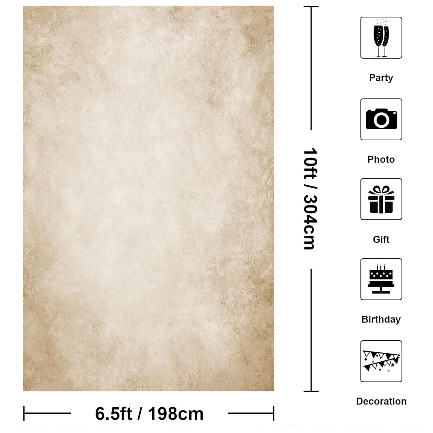 Fondo Fotográfico Beige Mocsicka 1.9x3m Textura Vintage