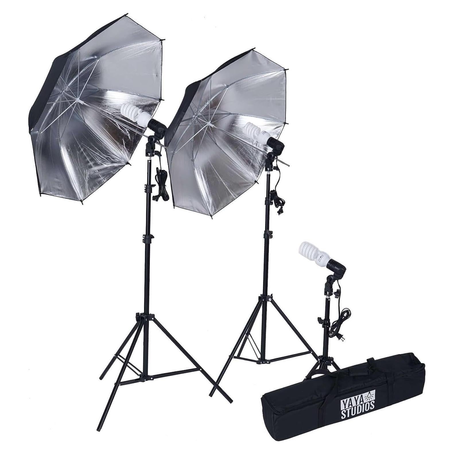 Kit de Iluminación Continua Efavormart 600W con Paraguas 33"